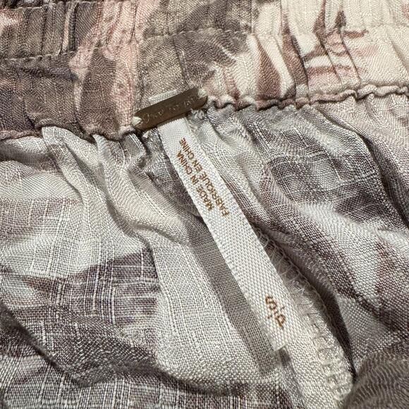 Free People Pants Wide Leg High Rise Harem Cottage Boho Culotte Tropical Small - Picture 3 of 7